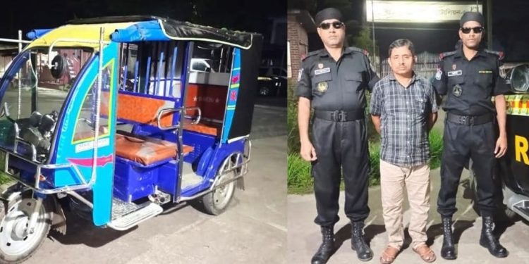 অপহৃত ইজিবাইক চালক কালীগঞ্জ থেকে উদ্ধার: ইজিবাইক উদ্ধারসহ গ্রেফতার ১