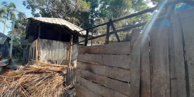 ভাঙ্গায়  অগ্নিকাণ্ডে ভস্মীভূত বসত ঘর