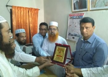 কালীগঞ্জ উপজেলা মাধ্যমিক শিক্ষা অফিসারের বিদায় সংবর্ধনা