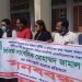 শরীয়তপুরে সাংবাদিকের ওপর হামলা প্রতিবাদে মানববন্ধন