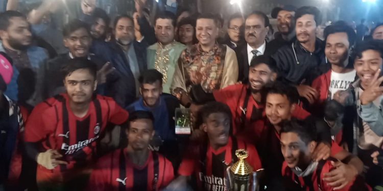 বীর মুক্তিযোদ্ধা মরহুম মফজল আহমদ চৌধুরী স্মৃতিঅলিম্পিক ফুটবল টুর্নামেন্ট সম্পন্ন