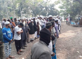 নিউজ টাইম বিডির নির্বাহী ও বার্তা সম্পাদক মঞ্জুর আলম লিটনের জানাজা সম্পূর্ণ