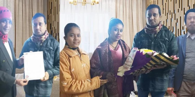 বিএসএফ ও এএসএমভি পরিবারের ফুলেল শুভেচ্ছা প্রদান