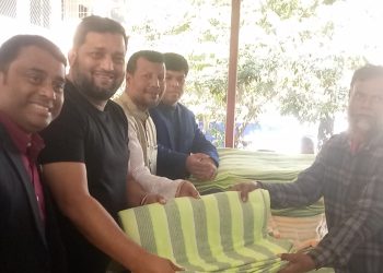 মাধবদী স্বেচ্ছাসেবী সংগঠন ফোরামের কম্বল বিতরণ