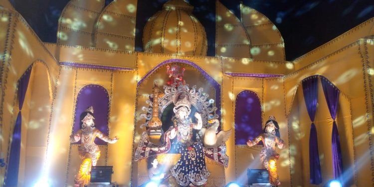 মাধবদীতে সুরবীণা সংঘের স্বরসতী পূজা উদযাপন