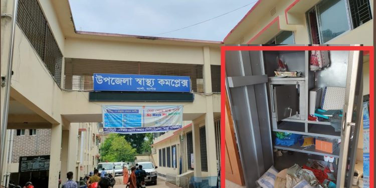 শার্শা উপজেলা স্বাস্থ্য কমপ্লেক্সর ডক্টর ডমিডরে দিনে দুপুরে ভয়াবহ চুরি