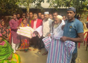 যশোরের বাঘারপাড়ায় শীতার্তদের মাঝে কম্বল বিতরণ অনুষ্ঠিত