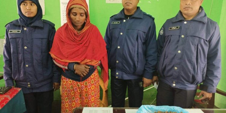 নড়াইলের নড়াগাতিতে গাঁজাসহ ১ নারী আটক