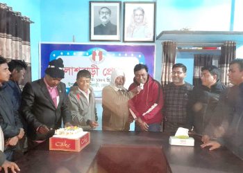 পলাশবাড়ী প্রেসক্লাবে জন্ম দিন পালিত