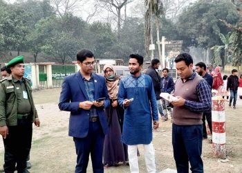 তেতুলিয়া হেলমেটবিহীন মোটরসাইকেল চালানোর দায়ে ৭ ব্যক্তির অর্থদন্ড