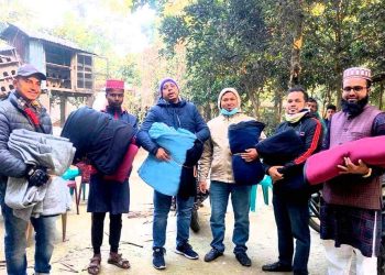 ফরিদপুরে কম্বল বিতরণ