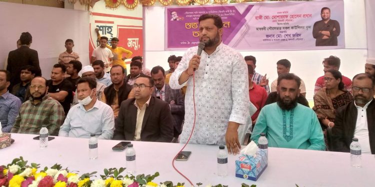 মাধবদী পৌর পানি সরবরাহ পাইপ লাইন স্থাপন কাজের উদ্বোধন