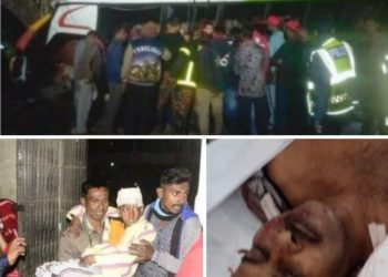 বাঘারপাড়ার বাকড়ী এগারোখানে শোকের ছায়া পিকনিকের বাস দুর্ঘটনায় নিহত-৩ আহত-৪০