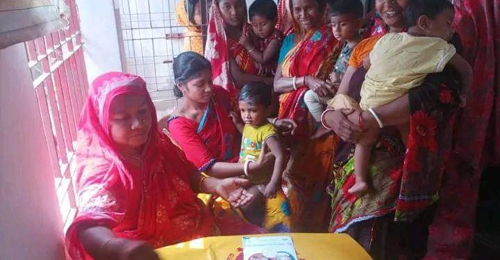 কুলবাড়িয়া কমিউনিটি ক্লিনিকে জাতীয় ভিটামিন এ প্লাস ক্যাম্পেইন