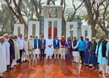 শার্শা উপজেলা কেন্দ্রীয় শহীদ মিনার উদ্বোধন