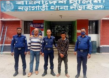নড়াইলের নড়াগাতি থানা পুলিশের অভিযানে শিপন নামের এক ব্যক্তি আটক
