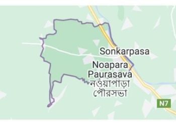 নওয়াপাড়ায় সড়ক ও ফুটপাত দখল করে গড়ে উঠেছে  অবৈধ দোকান ও বাজার