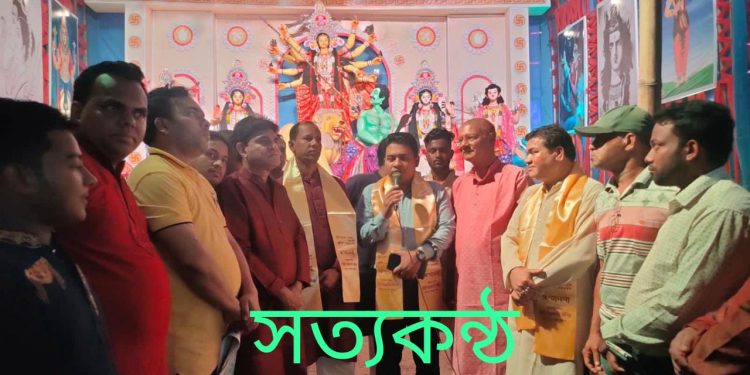 বাঁশখালীতে বাসন্তী পূজোয় বসন্ত উৎসব সম্পন্ন