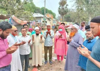 রাজশাহীর বাঘায় ৫০০ বছরের ঐতিহাসিক বাঘা ঈদগাহ মাঠের চতুর্দিকে মনোরম বাউন্ডারি ওয়াল উদ্বোধন