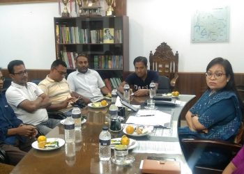 মুজিব বর্ষের ঘর হস্তান্তর উপলক্ষে কর্মরত সাংবাদিকদের সাথে নির্বাহী অফিসারের প্রেস ব্রিফিং