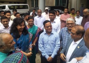 রংপুরে সাংস্কৃতিক মন্ত্রণালয়ের সচিব আবুল মনসুর এর বিভিন্ন স্থান পরিদর্শন