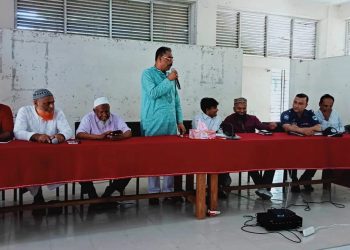 নড়াইলের তেলকাড়া গ্রামের দীর্ঘদিনের বিবাদ নিরসনে উপজেলা প্রশাসনের শান্তি সভা