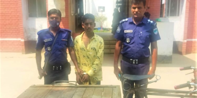 নড়াইলে পুলিশের অভিযানে ভ্যান ও মোবাইল ছিনতাইকারী আটক