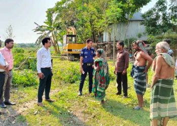 সালথায় ফসলি জমি থেকে মাটি কাটার দায়ে একজনকে ৭ দিনের কারাদন্ড