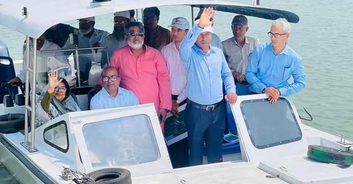 লৌহজং টঙ্গীবাড়ি পদ্মার তীর রক্ষা বাধ নির্মাণ প্রকল্পের কাজের অগ্রগতি পরিদর্শন করেন পানি সম্পদ মন্ত্রণালয়ের সচিব