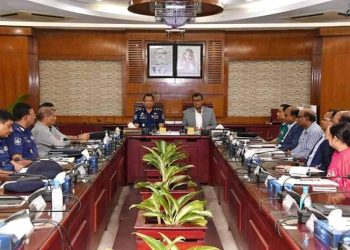 জননিরাপত্তা বিভাগের নবনিযুক্ত সচিবের সাথে ঊর্ধ্বতন পুলিশ কর্মকর্তাগণের মতবিনিময়