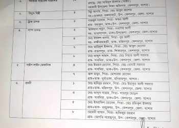 কেশবপুর পৌরসভায় ৬ ক্যাটাগরিতে ১৩ জনের নিয়োগ