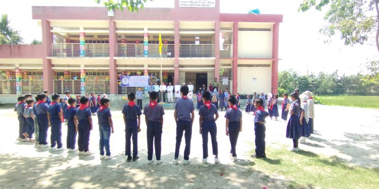 ৭৭নং দাসার্ত্তা সরকারি প্রাথমিক বিদ্যালয়ে স্কাউটস দিবস পালিত