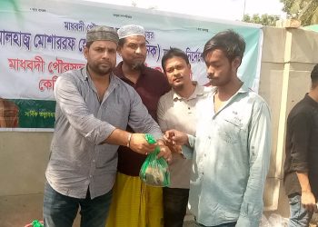 মানবতার সেবায় শ্রমিক লীগ নেতা মাসুম পারভেজ