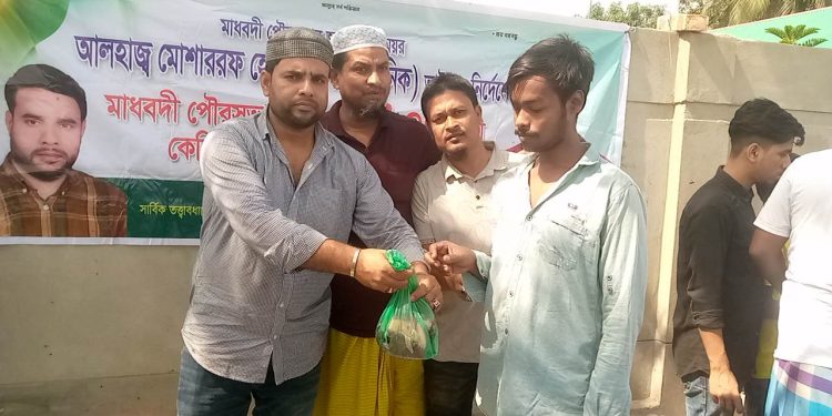 মানবতার সেবায় শ্রমিক লীগ নেতা মাসুম পারভেজ