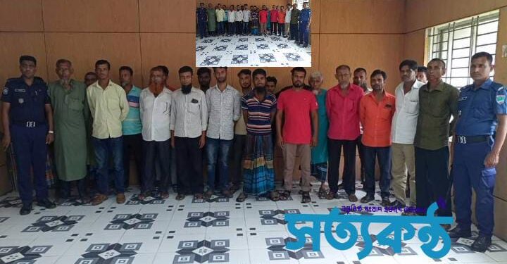 নড়াইলে পুলিশের অভিযানে গ্রেফতার-২২