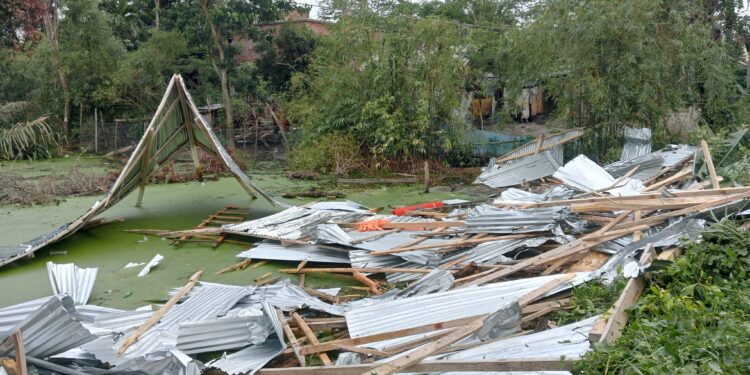পটুয়াখালীতে ভ্রাম্যমাণ আদালতের অভিযানে ১টি অবৈধ স্থাপনা উচ্ছেদ