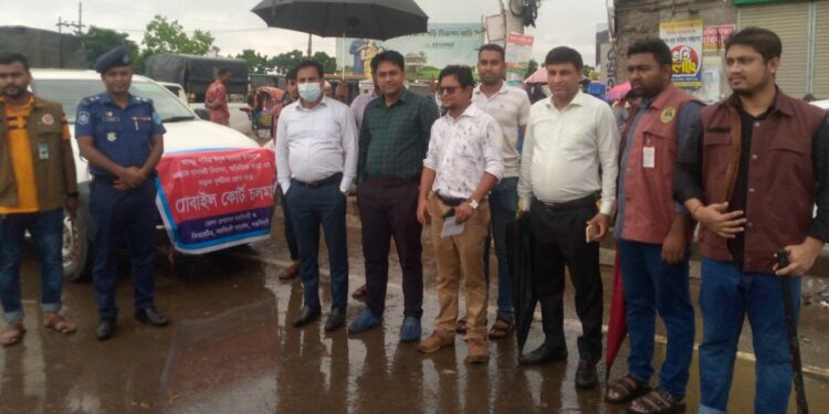 ঈদ উপলক্ষে ঢাকা- সিলেট মহাসড়কে যানজট নিরসনে মাঠে জেলা প্রশাসন