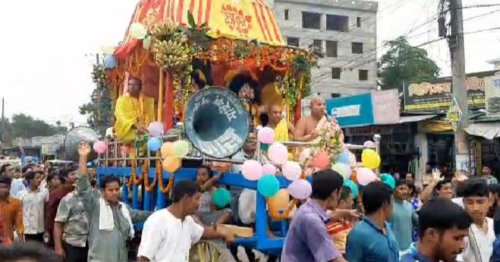 পঞ্চগড়ে নানা উৎসাহ উদ্দিপনার মধ্য দিয়ে সনাতন ধর্মাবলম্বীদের ঐতিহ্যবাহী শ্রী শ্রী জগন্নাথ দেবের রথযাত্রা উৎসব পালন