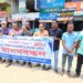 সাংবাদিক নাদিম হত্যার প্রতিবাদে লালপুরে মানববন্ধন