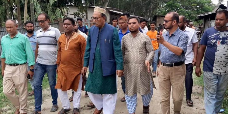 পঞ্চগড় সদরে ১ হাজার মিটার রাস্তা উন্নয়নের কাজের উদ্বোধন