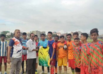 ২য় প্রীতি ম্যাচ ৪-৩ গোলে কিশোর ফুটবল টিম জয়লাভ