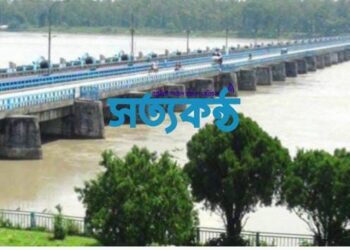 ভারত থেকে নেমে আসা পাহাড়ি ঢল ও টানা বৃষ্টিতে ফের বাড়তে শুরু করেছে তিস্তা নদীর পানি