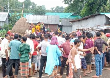 নেত্রকোণায় ট্রাক উল্টে ইটের নিচে চাপা পড়ে দুই শ্রমিক নিহত