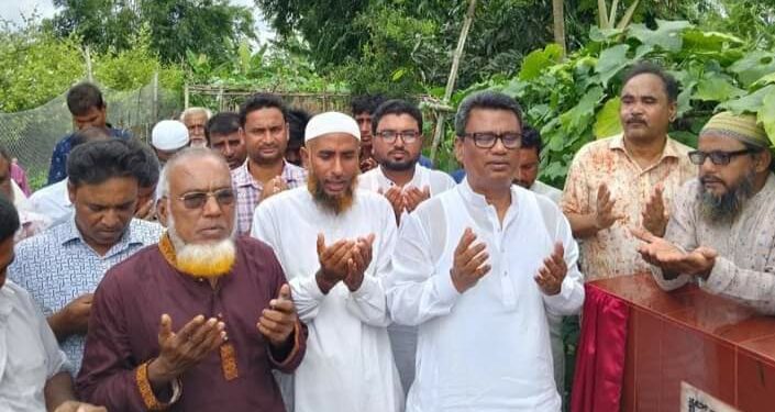 কালাইয়ের কাটাহার-দাউদিয়া গ্রামের রাস্তা পাকা করনের ভিত্তি প্রস্থর স্থাপনের শুভ উদ্বোধন