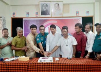রাজশাহীতে নিউজ টোয়েন্টিফোর টেলিভিশনের অষ্টম বর্ষে পদার্পণ উদযাপন