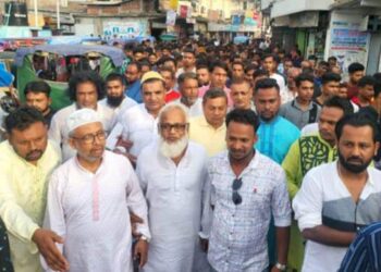 কাটাখালিতে আসাদের গণসংযোগ