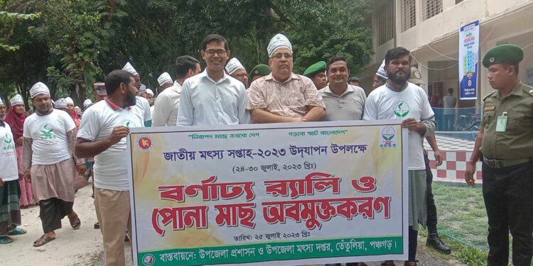 তেতুলিয়ায় জাতীয় মৎস্য সপ্তাহ -২৩ উদযাপন উপলক্ষে উদ্বোধন ও আলোচনা সভা অনুষ্ঠিত