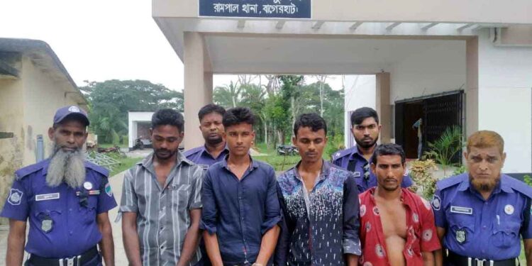 রামপালে তাপবিদ্যুৎ কেন্দ্রের তামার তারসহ আটক ৪