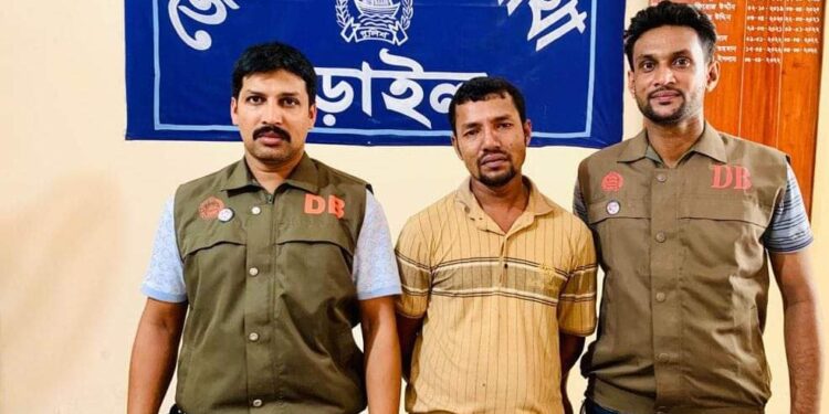 নড়াইল ডিবি পুলিশের অভিযানে ৪ বছরের কারাদণ্ডপ্রাপ্ত আসামি গ্রেফতার