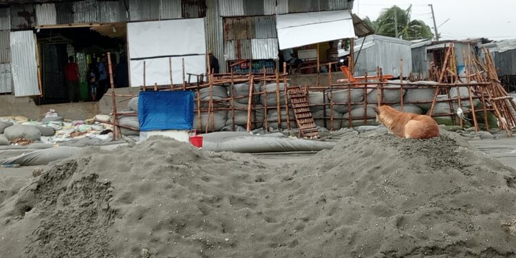 কুয়াকাটা সৈকত থেকে অবৈধভাবে বালু উত্তোলন করায় ড্রেজার ব্যবসায়ীকে ১ লাখ টাকা জরিমানা